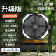 桓御露營(yíng)風(fēng)扇帶夜燈戶(hù)外帳篷宿舍懸掛式靜音搖頭USB充電臺式風(fēng)扇釣魚(yú)風(fēng)扇超強續航大風(fēng)力可當充電寶 黑色升級【2萬(wàn)毫安雙電機】