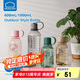 樂(lè)扣樂(lè)扣（LOCK&LOCK）戶外運(yùn)動(dòng)水杯Tritan男女學(xué)生塑料杯子600ML巧克力色ABF689KKI