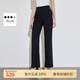 SCOFIELD女裝喇叭廓形OL職場(chǎng)進(jìn)階西裝褲休閑喇叭褲2024夏季新款 黑色 M 165