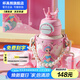 杯具熊（BEDDYBEAR）開口笑兒童雙飲保溫杯男女小學生寶寶吸管水杯送禮保溫壺女士杯子 雙飲保溫杯-皇冠美人魚600ml