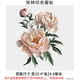 燙畫國風(fēng)仿刺繡衣服印花貼包包短袖裝飾熱轉(zhuǎn)印貼耐水洗白墨燙畫貼 仿刺繡 大號3個裝 JH212 (5)