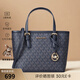 邁克.科爾斯（MICHAEL KORS） 女士小號單肩手提托特包 送女友情人節(jié)禮物 黑色印花35T9GTVT0B BLACK