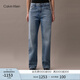Calvin KleinJeans【復刻90系列】25春夏新款女士ck淺色直筒牛仔褲47B908G W99-牛仔淺藍 28
