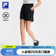 FILA斐樂官方女士梭織五分褲2025夏季健身運(yùn)動(dòng)涼感寬松短褲