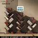 匠旗品牌全實(shí)木書(shū)架落地置物架家用客廳收納書(shū)柜簡(jiǎn)易兒童柜子桌面架子 全實(shí)木7層胡桃色 加厚款 送貨上門(mén)