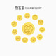 潮宏基足金黃金金幣十二生肖本命年定價 第一桶金 QVG30000701 旺興龍1g