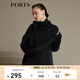 PORTS寶姿 新品女裝個性造型感多穿法毛衫LN9K433BKX003 屋頂綠 S ONE IZE