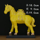黃色陶瓷馬上有錢(qián)擺件招財玄關(guān)吉祥物馬年馬上發(fā)財高端客廳裝飾品 款式二   黃瓷描金款1件