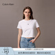Calvin KleinJeans25春夏新款女士經(jīng)典ck字母印花潮流短款短袖T恤47AB213