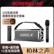 ROBERILLINE德國柏林之聲巨炮120W藍牙音響K歌高音質(zhì)便攜式音響家用室外重低音大功率立體聲廣場(chǎng)舞K歌無(wú)線(xiàn)音響 銀灰色120瓦低音炮+遙控器【1支無(wú)線(xiàn)話(huà)筒】