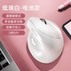 多彩（Delux）M618mini人體工學(xué)鼠標(biāo)有線無線藍(lán)牙雙模立式垂直鼠標(biāo)舒適辦公靜音鼠標(biāo)辦公可充電 M618miniDB【雙模干電池版】白