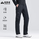 拓路者山貓軟殼褲秋冬季加絨長(cháng)褲男士休閑直筒褲戶(hù)外絨褲 女-黑色  M
