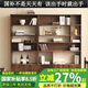 印青春 北歐日式全實(shí)木書(shū)架 現(xiàn)代簡(jiǎn)約北美黑胡桃木書(shū)架落地收納展示柜置物架 FAS北美黑胡桃木小號(hào)85*30*205cm
