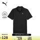 PUMA彪馬2025新款吸濕速干修身短袖Polo衫男子翻領(lǐng)運(yùn)動(dòng)上衣528700