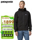 巴塔哥尼亞（Patagonia）男士抓絨衣連帽衫 R1保暖透氣夾克抓絨衫 TechFace Hoody 83578 BLK M
