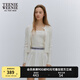 Teenie Weenie小熊女裝春季簡(jiǎn)約風(fēng)公主風(fēng)兩件套毛衣針織吊帶開衫女空調(diào)衫 象牙白 S