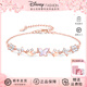 迪士尼（Disney）蝴蝶手鏈女送閨蜜小眾高級(jí)感走心實(shí)用送女朋友18歲生日禮物女生 蝴蝶公主-玫金【城堡禮盒】