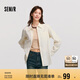 森馬（Semir）[商場(chǎng)同款]長(zhǎng)袖襯衫女中長(zhǎng)款寬松2024冬季燈芯絨上衣101724105001