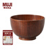 無印良品（MUJI）木制 湯碗 餐具 飯碗 家用 面碗 原色 12.6cm /大