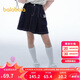 巴拉巴拉兒童牛仔裙子2024夏季女童半身裙中大童時尚甜酷208224112001