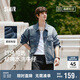 森馬（Semir）森柔牛仔|夾克男牛仔外套秋季寬松翻領(lǐng)上衣街頭潮流103524108101