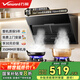 萬(wàn)和小雙翼側(cè)吸式抽油煙機(jī)大吸力 【補(bǔ)貼20%】一級(jí)能效鋼化玻璃面板廚房家用排吸油煙機(jī)排煙以舊換新 【高性?xún)r(jià)比】小雙翼XJ330