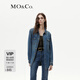 MO&Co.2023冬新品古銅金扣復(fù)古洗水土耳其棉牛仔襯衫MBC4SHT005moco 牛仔藍(lán)色-第2批 S 160