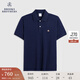 布克兄弟（BrooksBrothers）男夏季金羊刺繡珠地網(wǎng)眼修身短袖Polo衫 4004-藏青色 M