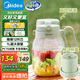 美的（Midea）【國(guó)家補(bǔ)貼】榨汁杯 家用便攜式榨汁機(jī) 果蔬果汁機(jī) 秒碎冰打汁機(jī) 充電迷你小型果汁杯MJ-LZ5X2-103