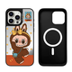 GEEKSEEK 磁吸MagSafe趣味可愛(ài)拉布布適用蘋(píng)果16promax手機殼iphone15pro鏡面保護套14plus卡通新款 COCO【cb489蝴蝶結拉布布】銀色鏡面MagS iPhone 