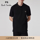 PS Paul Smith經(jīng)典款男士斑馬標(biāo)志常規(guī)版型短袖Polo衫25早春新品 黑色 M (175/92A)