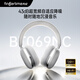凡紀（fingertime）BT069NC 頭戴式耳機無線藍牙主動降噪耳麥音樂電影時尚潮流穿搭通勤男女通用2025新款適用蘋果 【極光銀】主動降噪丨場景音效