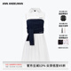 ANN ANDELMAN官方直營2025新款白色無袖中長款拼接毛織抹胸連衣裙 白色 XS