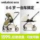 唯樂(lè)寶（welebao）鯨靈嬰兒推車(chē)可坐可躺0-3-6歲用新生兒避震雙向輕便折疊高景觀(guān)