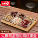 青蘋果干果盤分格水果盤家用糖果零食點(diǎn)心盤六格節(jié)日禮盒裝