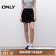 ONLY2025夏季新款個性時髦高腰A字褲裙短褲牛仔褲女|125243002 J19 黑牛仔 M