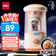 得力（deli）學生大口徑全自動電動削筆機兒童削筆器卷筆轉(zhuǎn)筆削筆刀削加粗桿大三角鉛筆電動文具生日開學禮物白