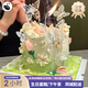 黑天鵝先生送女神老婆女朋友網(wǎng)紅森系蝴蝶鮮花水果生日蛋糕同城配送新鮮現做 蝴蝶山谷（夢(mèng)幻蝴蝶郁金香蛋糕） 6寸動(dòng)物奶油（1-2人）