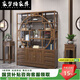 家夢(mèng)綺2025新款實(shí)木置物架中式多寶閣茶葉仿古架展示柜仿古實(shí)木博古架 胡桃色 1.5m多寶閣