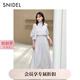 SNIDEL2025春夏新品優(yōu)雅泡泡袖露肩收腰純色雪紡連衣裙SWFO252193 象牙白 S (0)
