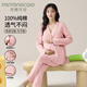 芬騰可安（FENTENGCARE）帶胸墊睡衣女春秋季月子服產(chǎn)后孕婦產(chǎn)婦喂奶哺乳衣純棉家居服QH