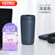 THERMOS膳魔師 保溫杯420毫升咖啡杯男女情侶學(xué)生便攜水杯子TCTS-420 DB