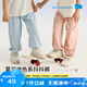 麗嬰房兒童休閑褲男童長褲女童休閑長褲25春夏新品 糖果粉 150 cm