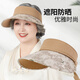 奇沛兒（QIPEIER）女士夏季涼帽中年媽媽防曬帽老年人奶奶老太太空頂遮陽(yáng)帽子太陽(yáng)帽 咖色 均碼可調(diào)節(jié)