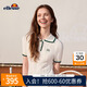 ELLESSE【明星同款】小貝殼官方針織網(wǎng)球裙套裝polo衫百褶運(yùn)動(dòng)t恤裙女 【短袖POLO】白色 M