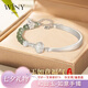 唯一（Winy）福氣銀手鐲足銀999實(shí)心鐲子銀飾生日七夕情人節(jié)禮物送女友媽媽