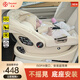貝姨M7嬰兒安全提籃式汽車(chē)用新生兒兒童安全座椅寶寶車(chē)載便攜搖籃睡籃 玫瑰金【大空間】穩(wěn)固底座+支撐