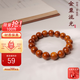 乘鯉紫金鼠手串光珠文玩三眼菩提子手串半實心原籽佛珠盤玩  12mm