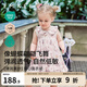 嫚熙（EMXEE）童裝吊帶連衣裙女童公主裙女寶無(wú)袖長(zhǎng)裙2025新款夏季寶寶裙子 玫瑰圓舞曲 90 cm 【1-2歲】