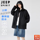 JEEP SPIRIT春秋2025美式戶外三防軟殼沖鋒衣男外套男機能新款防水防風(fēng)運動夾 黑色簡約時尚 S